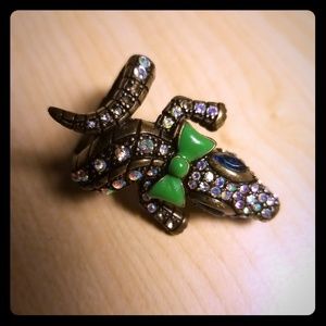 Betsey Johnson Alligator Ring